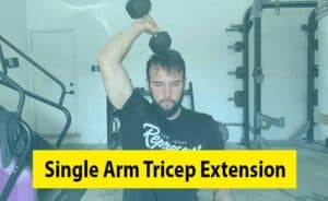 Image for a Men Doing Single Arm Tricep Extension