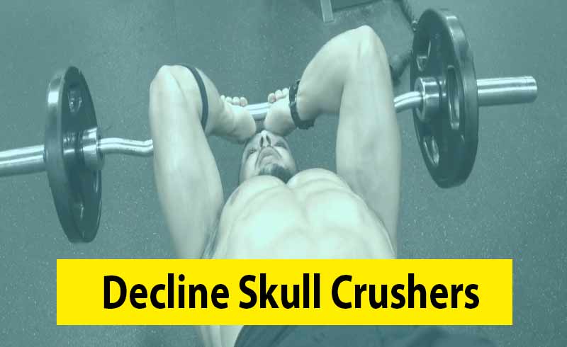 Picture for a Men Doing Decline Skull Crushers