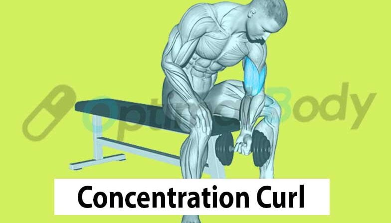 Picture of a man doing Concentration Curl