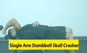 Single Arm Dumbbell Skull Crusher Image