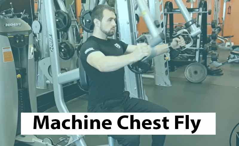 A Man Doing Machine Chest Fly in the Gym
