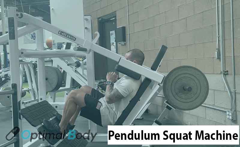 Man Using Pendulum Squat Machine